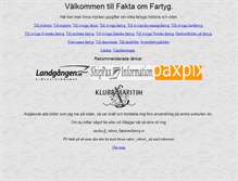 Tablet Screenshot of faktaomfartyg.se